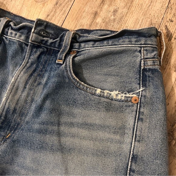 Women's Citizens of Humanity Shorts High Rise Slim Straight Raw Hem Size-26 - Picture 9 of 10